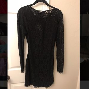 Lace Express Dress - Black